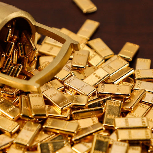 Alloy Gold Bar Ornaments Home Decorations Housewarming Gifts Metal Crafts Manufacturers Wholesale Simulation Gold Bar Ornaments