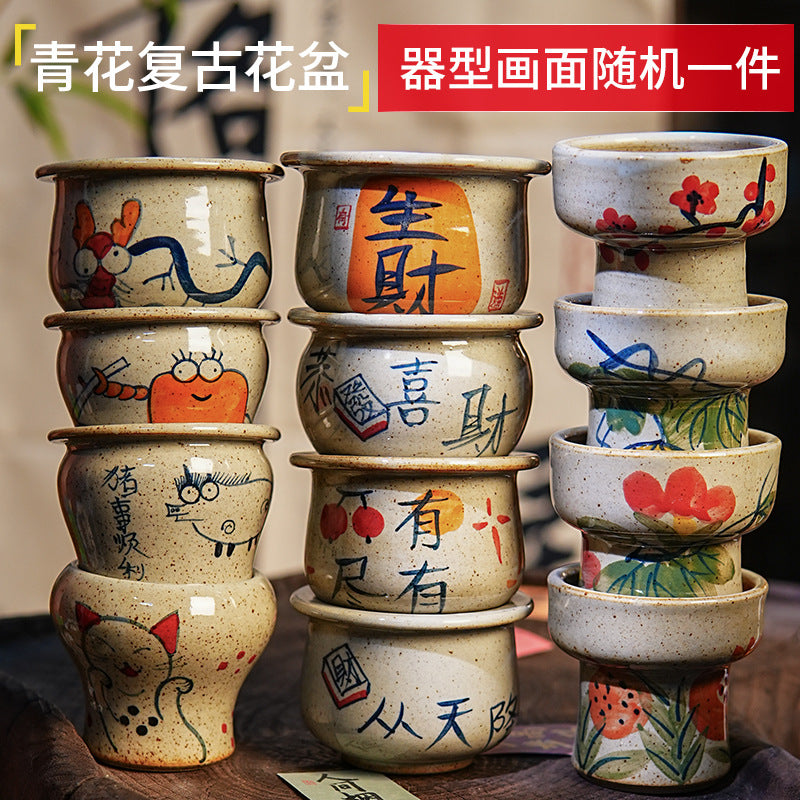 Tourist Attractions Stall Hot-selling Products Kiln Change Ceramic Mini Small Vase Vase Jingdezhen Flower Ornaments Wholesale