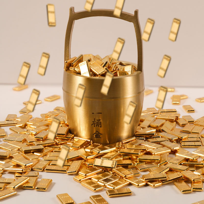 Alloy Gold Bar Ornaments Home Decorations Housewarming Gifts Metal Crafts Manufacturers Wholesale Simulation Gold Bar Ornaments