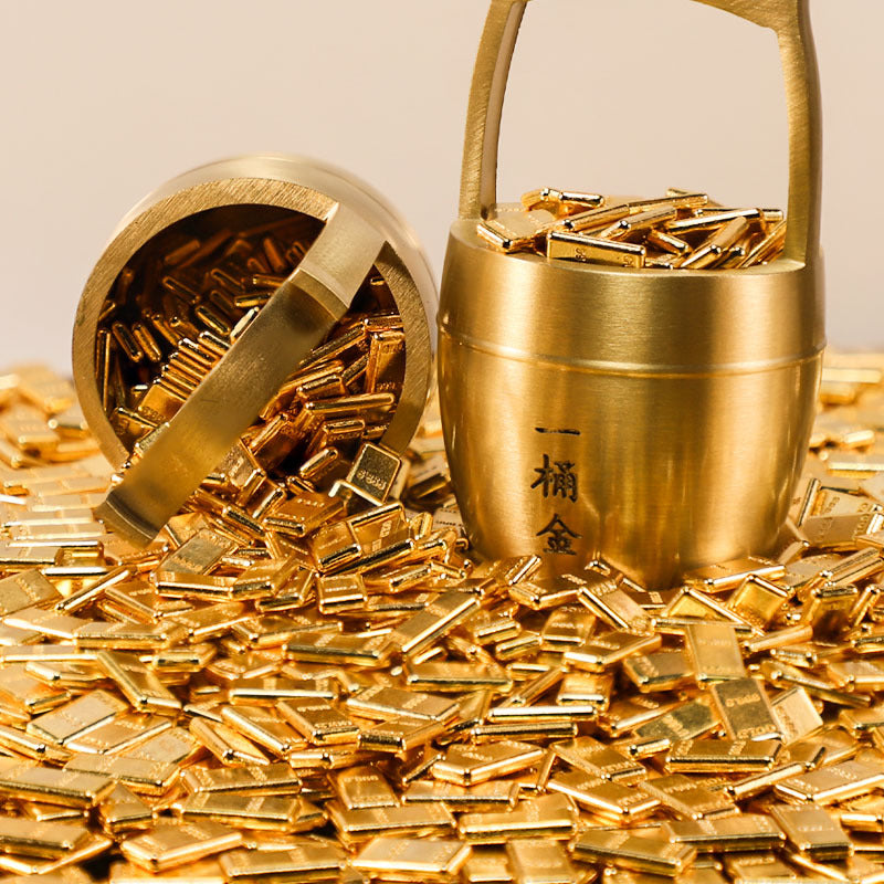 Alloy Gold Bar Ornaments Home Decorations Housewarming Gifts Metal Crafts Manufacturers Wholesale Simulation Gold Bar Ornaments